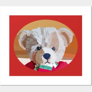 Teddy Bear Portrait Posters and Art